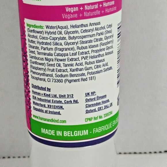 Human + Kind Moisturizing Hand Scrub Elderflower Raspberry Gommage 2.5 oz Vegan - Picture 6 of 10